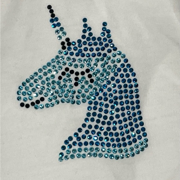 NWOT Lauren Moshi Wolf Crystal Tee w/Fantasy Elements, white/multi, szM - Picture 12 of 16